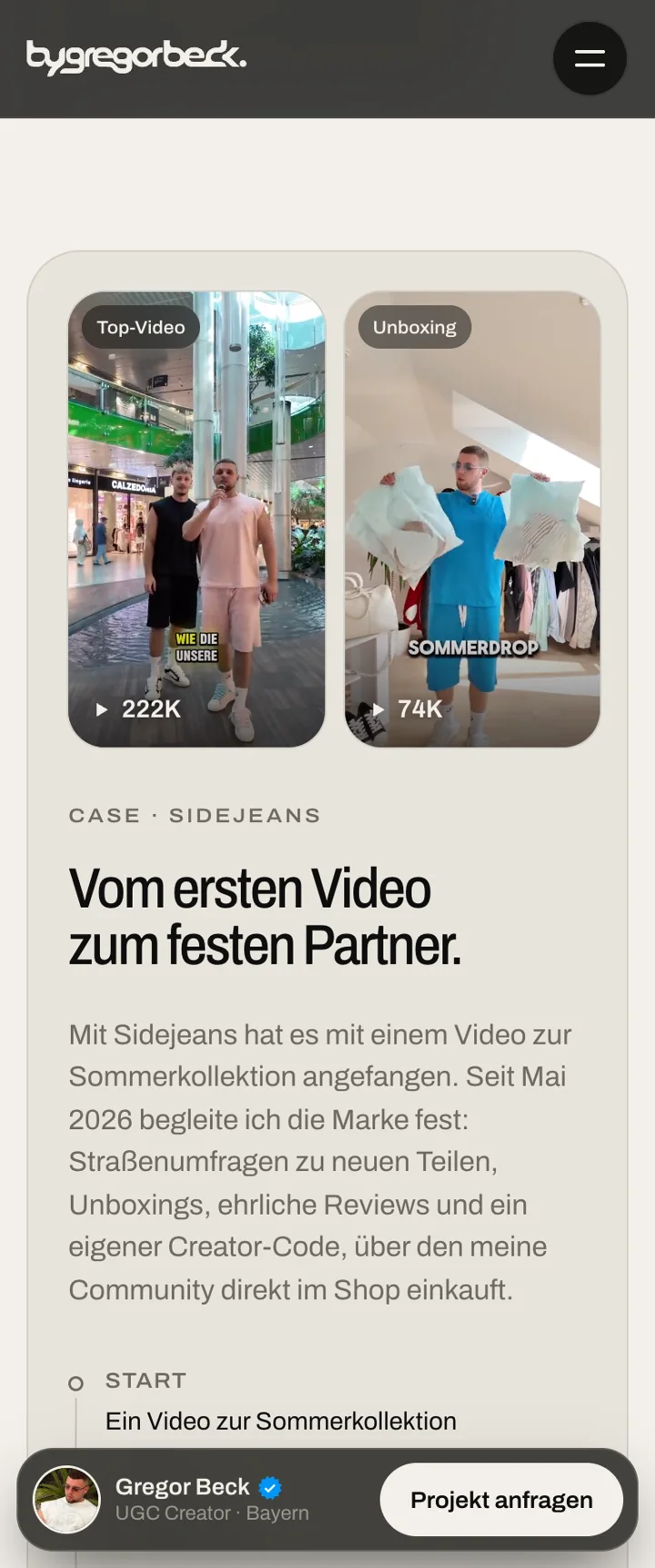 bygregorbeck.com, Case Sidejeans